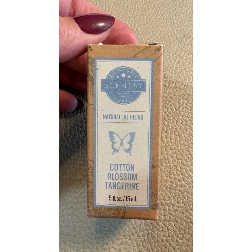 Scentsy Cotton Blossom Tangerine Natural Oil Blend 0.5 fl oz. NEW & sealed.